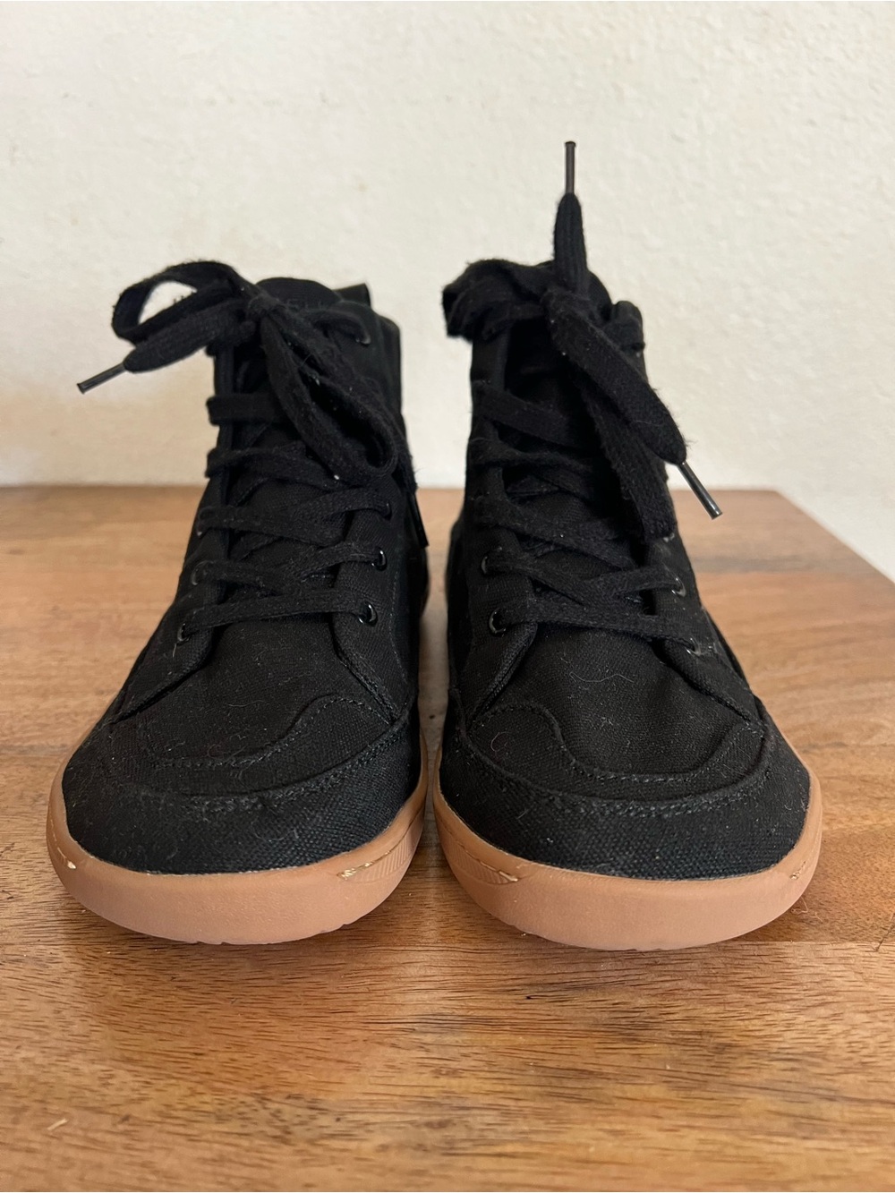 Rutsu Original Barefoot Sneakers High Black & Gum Size 8W - Picture 3 of 14